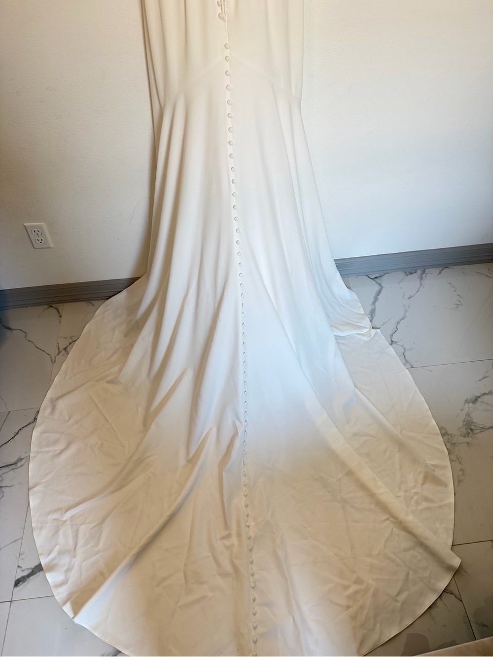 Allure Bridal A1169 Wedding Dress Size 10 Ivory Pearl Beade Mermaid Gown unworn - Picture 8 of 13